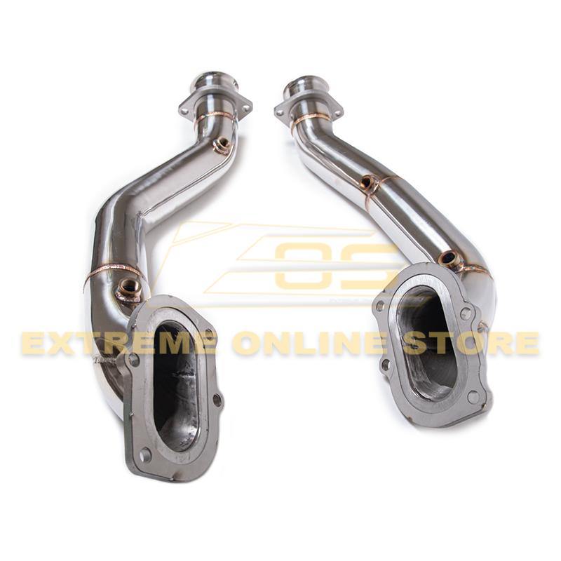 Corvette C7 3" Stainless Steel Race Series Race Cat Connection Downpipe - Extreme Online Store
