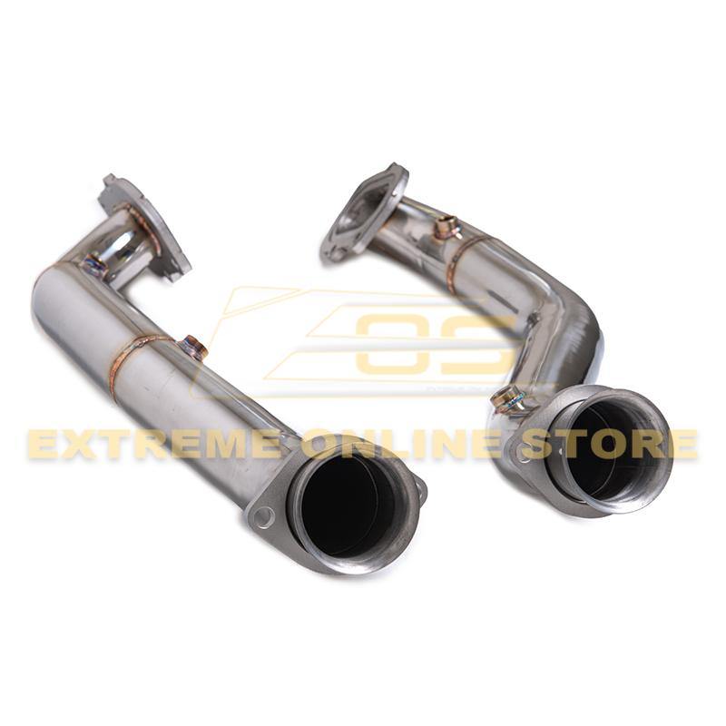 Corvette C7 3" Stainless Steel Race Series Race Cat Connection Downpipe - Extreme Online Store