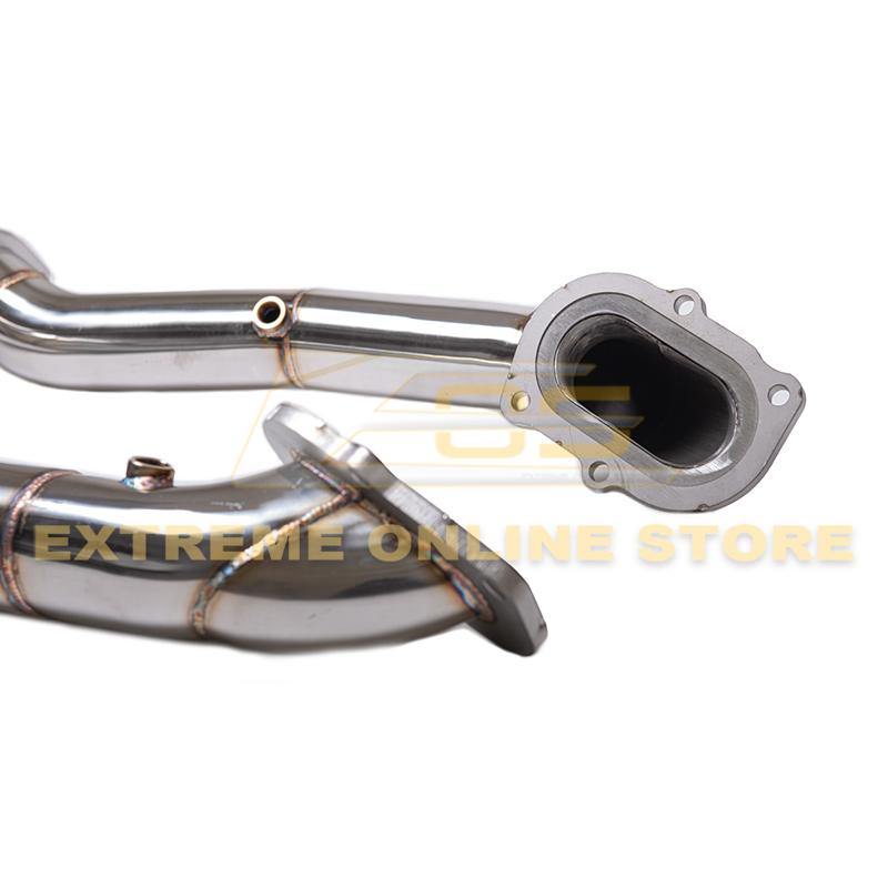 Corvette C7 3" Stainless Steel Race Series Race Cat Connection Downpipe - Extreme Online Store