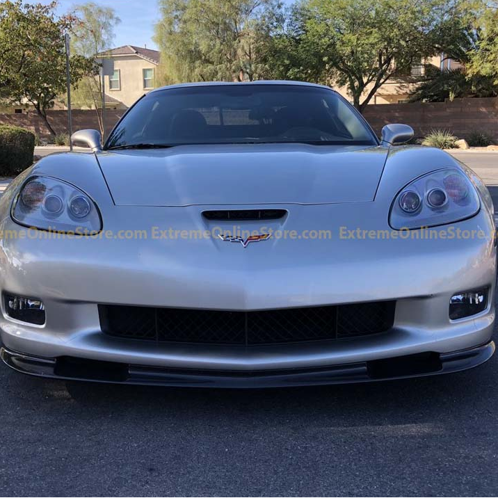 Corvette C6 Grand Sport / Z06 Primer Black Front Splitter Lip