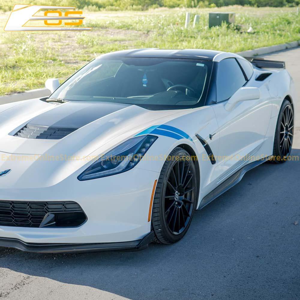 Corvette C7 Stingray / Z51 Carbon Flash Side Skirts Rocker Panels - ExtremeOnlineStore