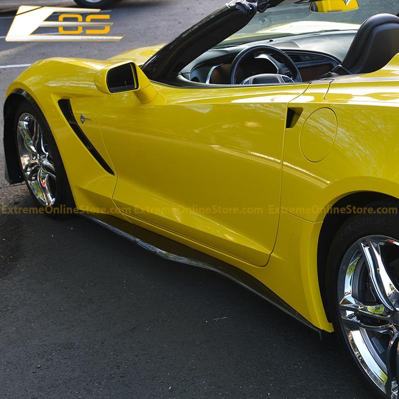 Corvette C7 Stingray / Z51 Front Splitter Lip & Side Skirts Rocker Panels - ExtremeOnlineStore