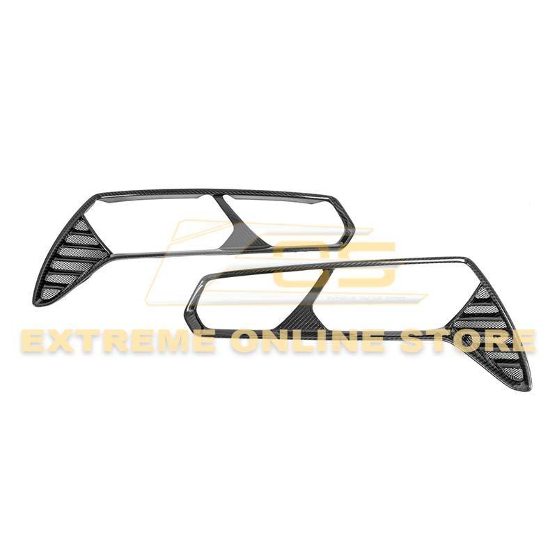 Corvette C7 Carbon Fiber Rear Tail Light Bezels - Extreme Online Store