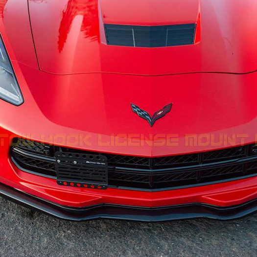 Corvette C7 Tow Hook License Plate Mount Bracket
