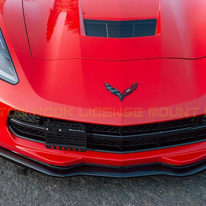 Corvette C7 Tow Hook License Plate Mount Bracket