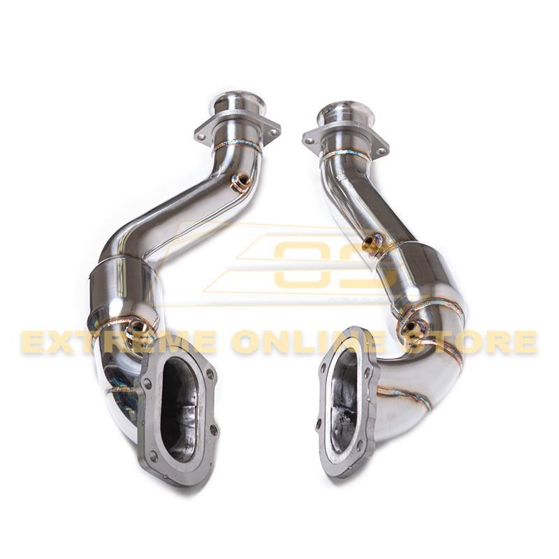 Corvette C7 6.2L 3" Stainless Steel High Flow Cats Connection Downpipe - Extreme Online Store