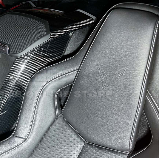 Corvette C8 Coupe Carbon Fiber Upper Waterfall Speaker Grille Cover