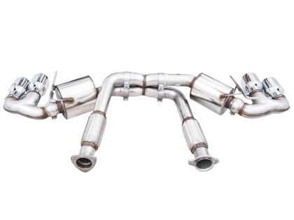 C8 Corvette AWE Tuning 2020 Chevrolet Corvette (C8) Touring Edition Exhaust - Quad Chrome Silver Tips
