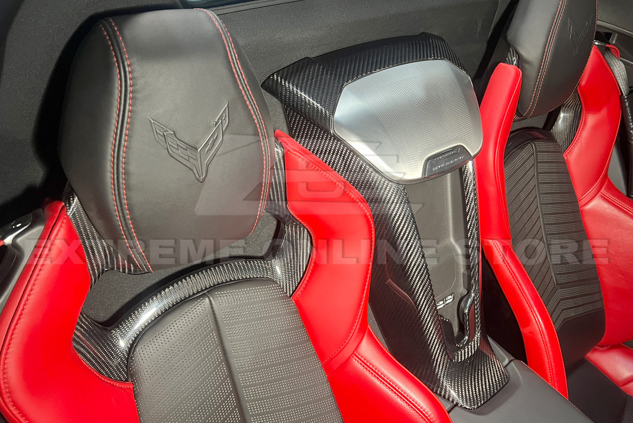 Chevrolet Corvette C8 Console Waterfall & Speaker Overlay Grill Cover