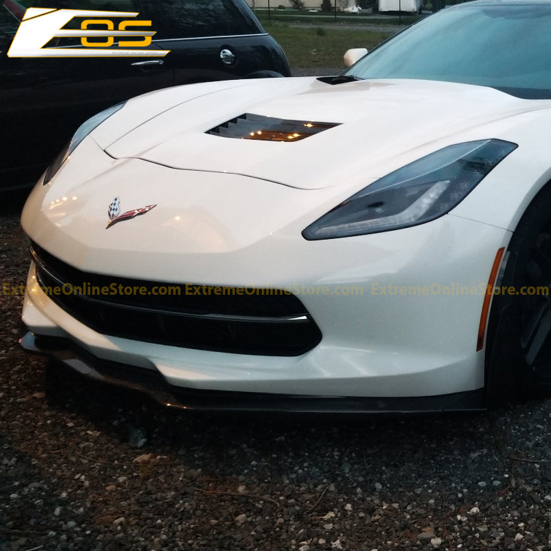 Corvette C7 Stage 3 Front Splitter Wickerbill Extension Winglets - ExtremeOnlineStore