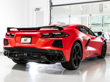 C8 Corvette AWE Tuning 2020 Chevrolet Corvette (C8) Touring Edition Exhaust - Quad Black Tips