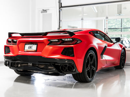 C8 Corvette AWE Tuning 2020 Chevrolet Corvette (C8) Touring Edition Exhaust - Quad Black Tips