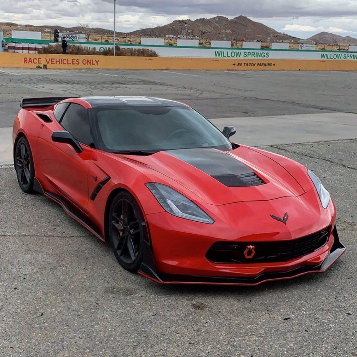 Corvette C7 Stage 3.5 Extended Front Splitter - Extreme Online Store