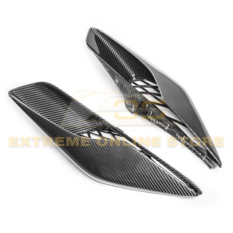 Corvette C7 Carbon Fiber Rear Quarter Intake Vents - Extreme Online Store