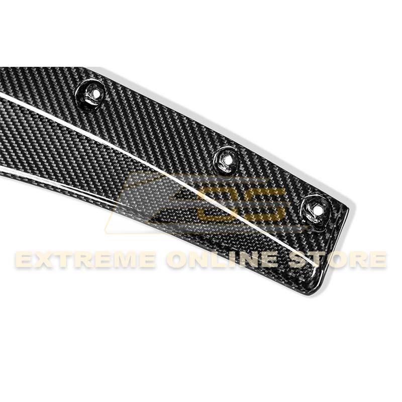 Corvette C7 Carbon Fiber Front Splitter W/ Stage 3 Carbon Wickerbill Winglets - Extreme Online Store