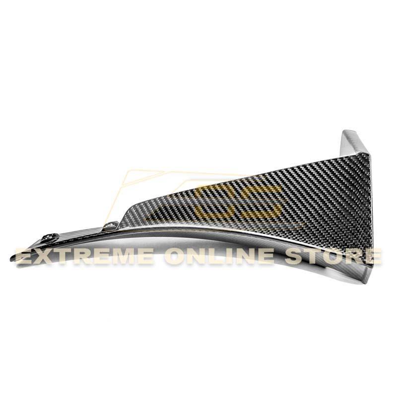 Corvette C7 Carbon Fiber Front Splitter W/ Stage 3 Carbon Wickerbill Winglets - Extreme Online Store