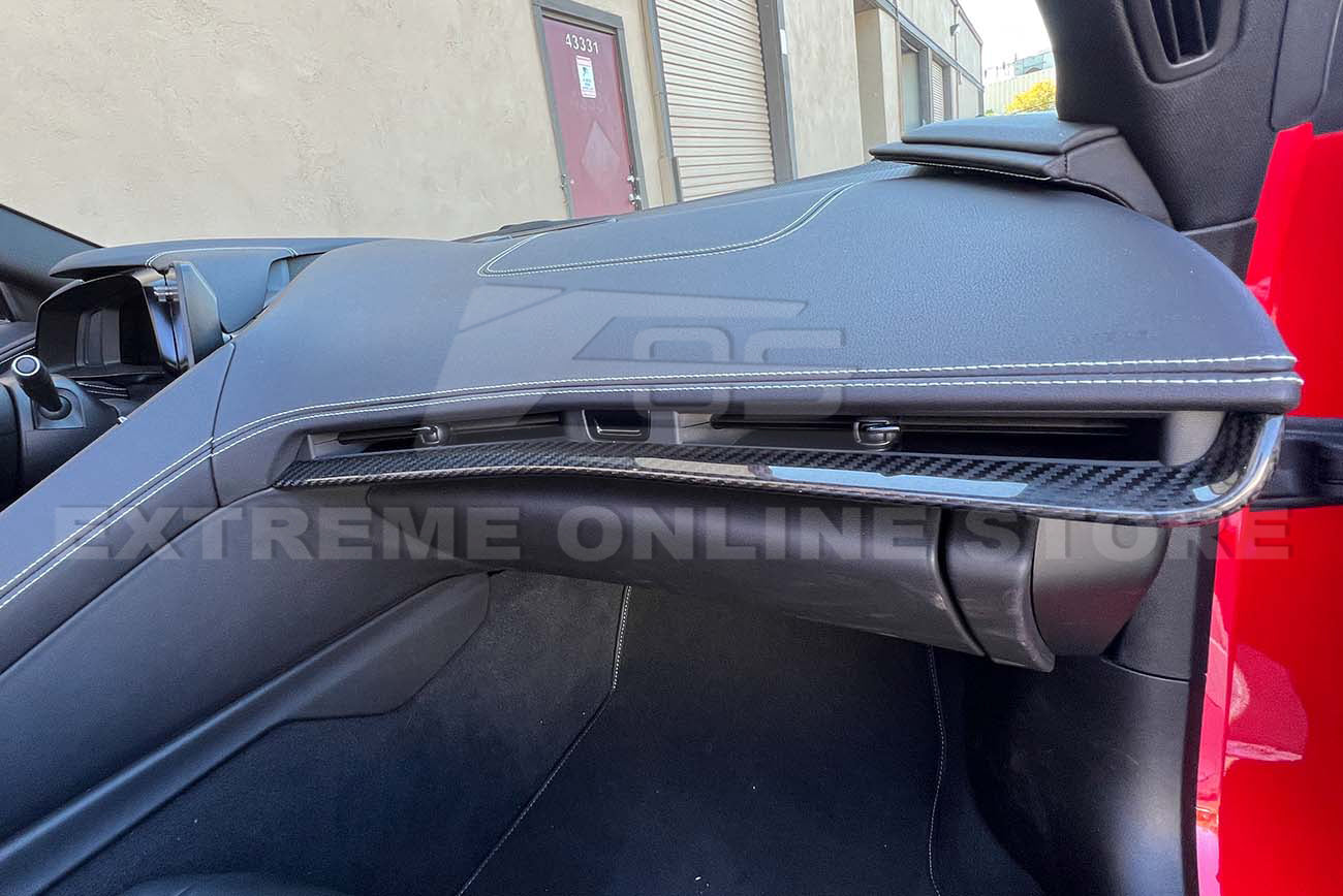 Chevrolet Corvette C8 Carbon Fiber Interior Overlay Dash Trim