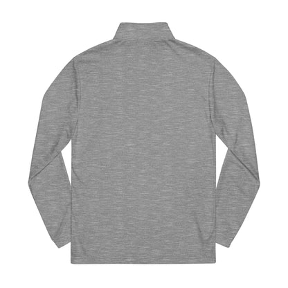 Adidas Quarter-Zip Pullover — Embroidered V-Logo Performance Top