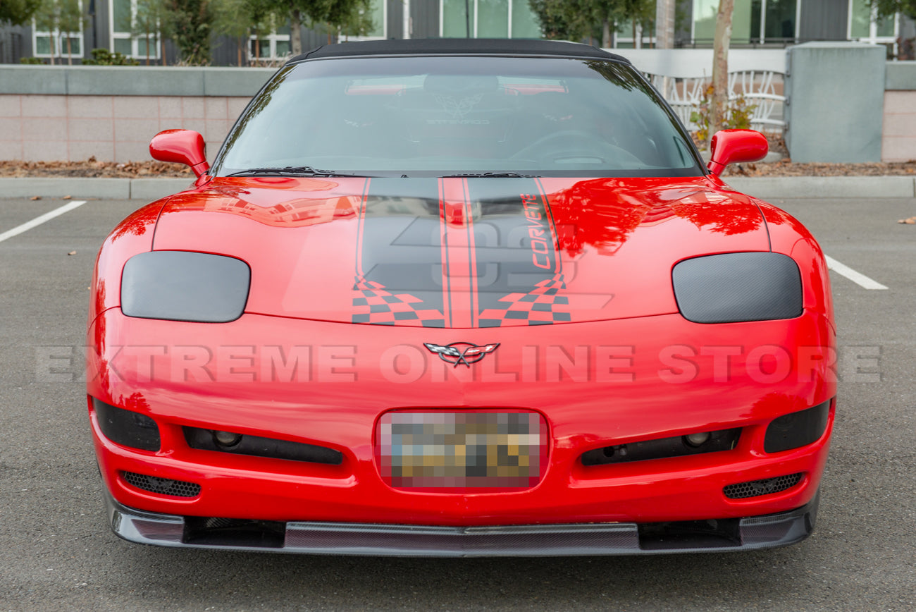 Chevrolet Corvette C5 Carbon Fiber Front Headlight Covers