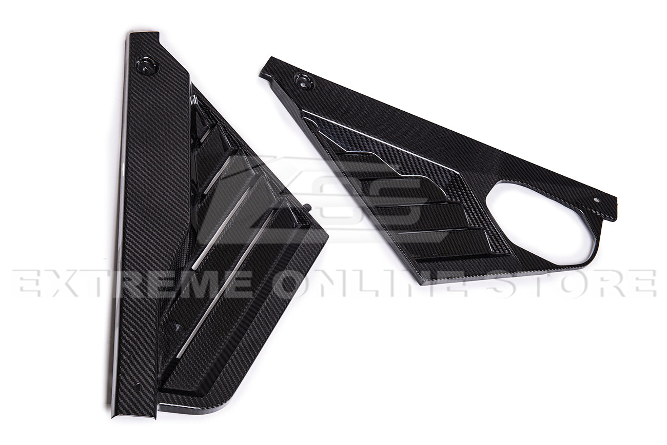 Corvette C8 Carbon Fiber Coupe Engine Bay Panel & Corner Vent Cover