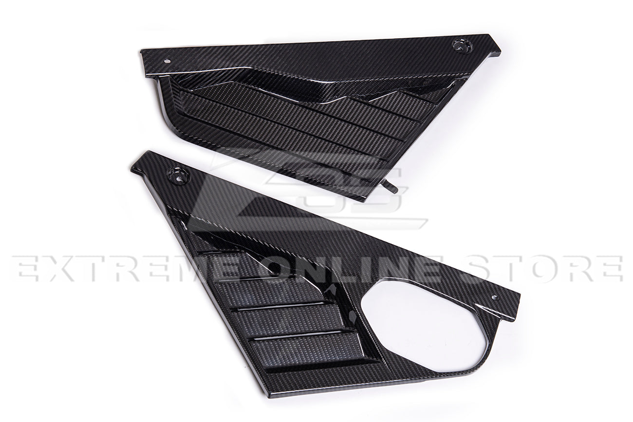 Corvette C8 Carbon Fiber Coupe Engine Bay Panel & Corner Vent Cover