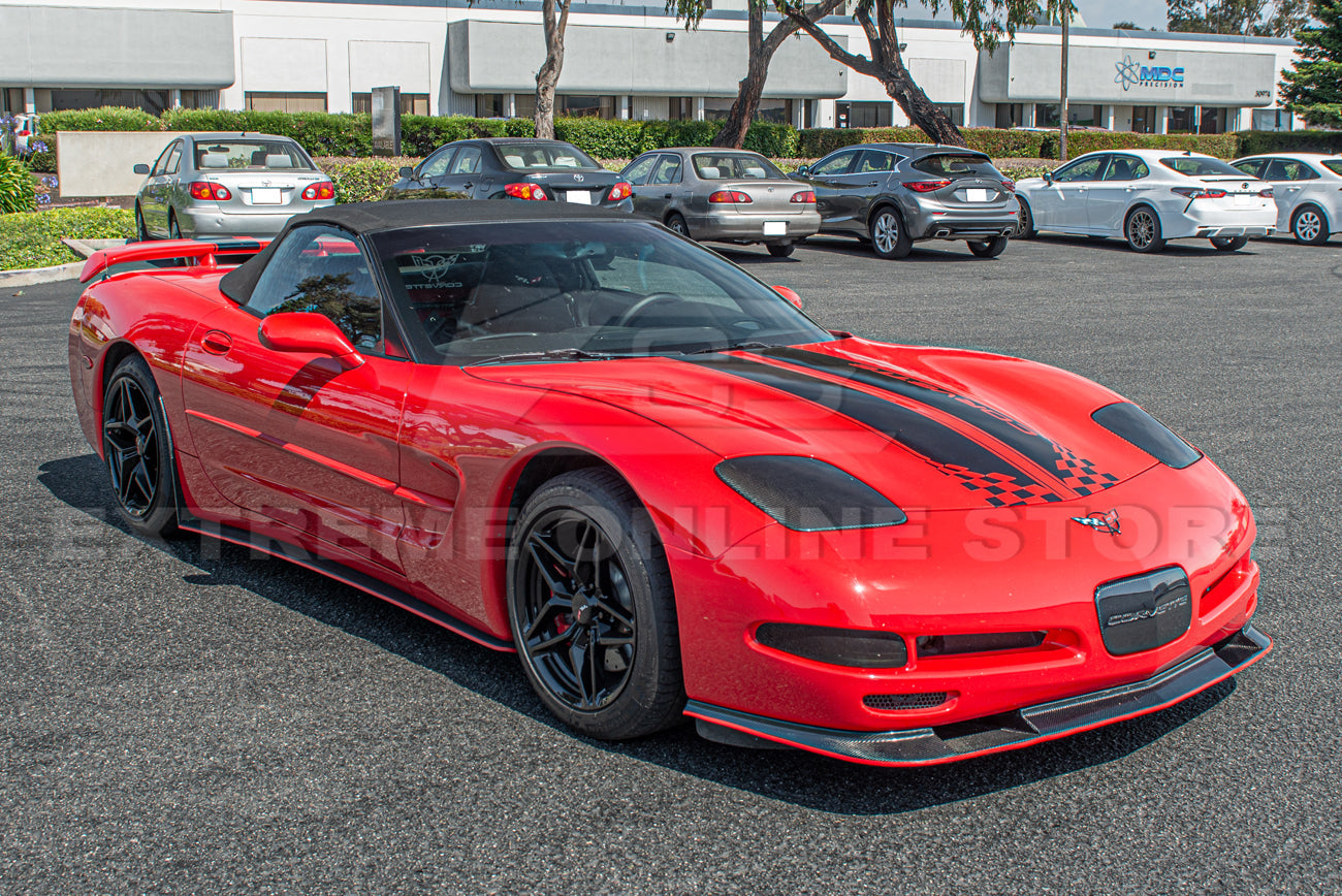 Chevrolet Corvette C5 Carbon Fiber Front License Plate Trim Cover