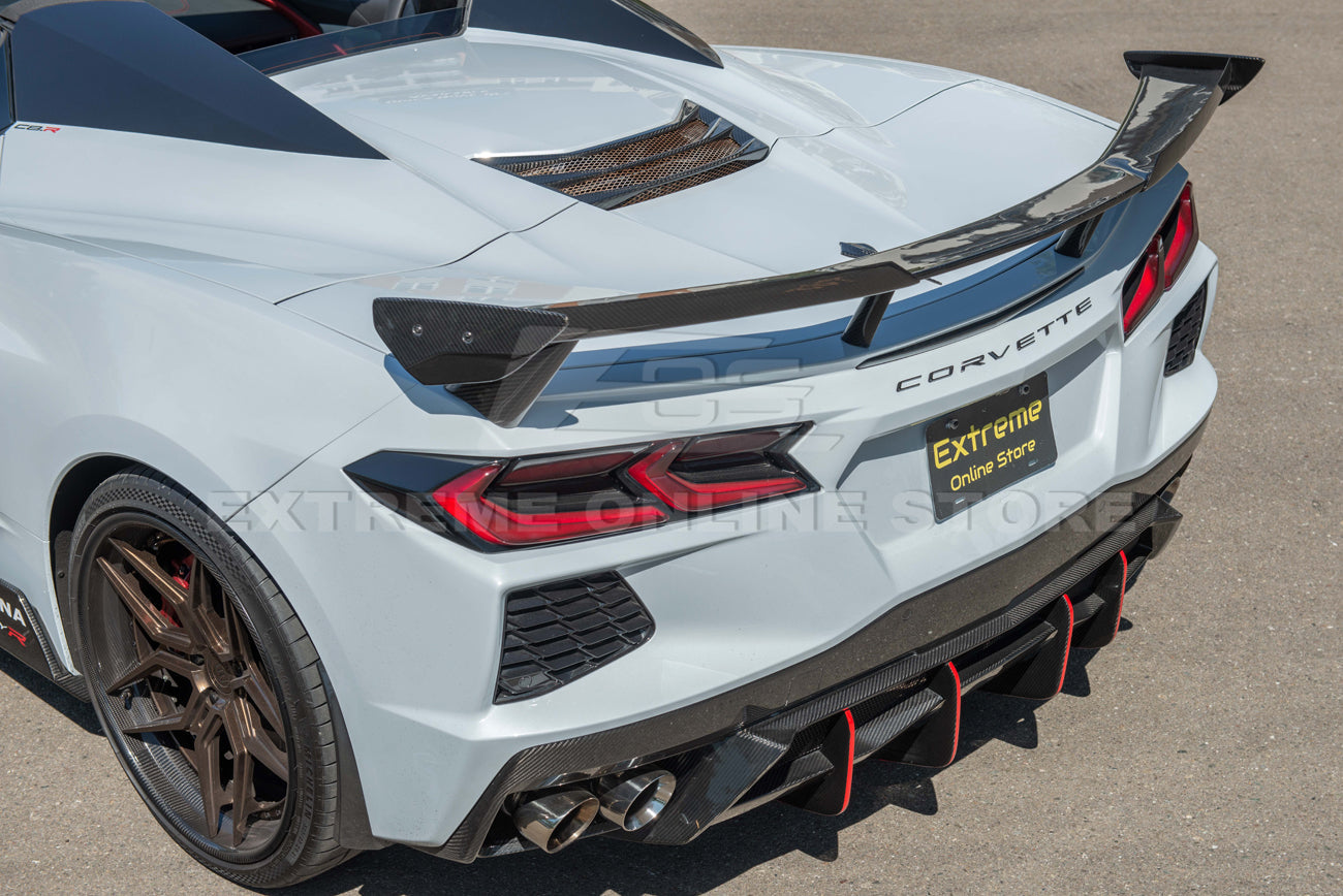 2020-Up Corvette C8 Wickerbill Rear Spoiler High Wing