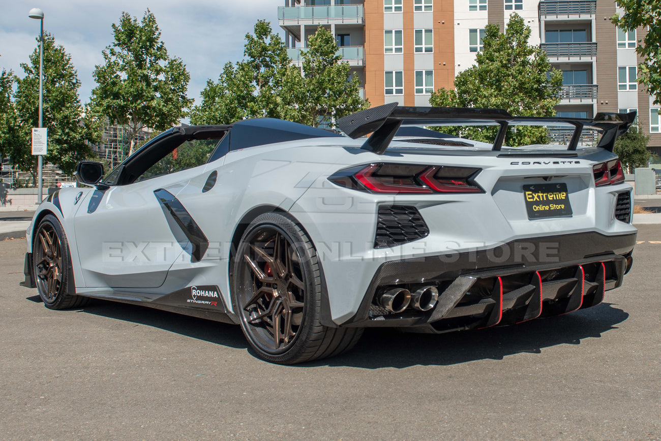 2020-Up Corvette C8 Wickerbill Rear Spoiler High Wing