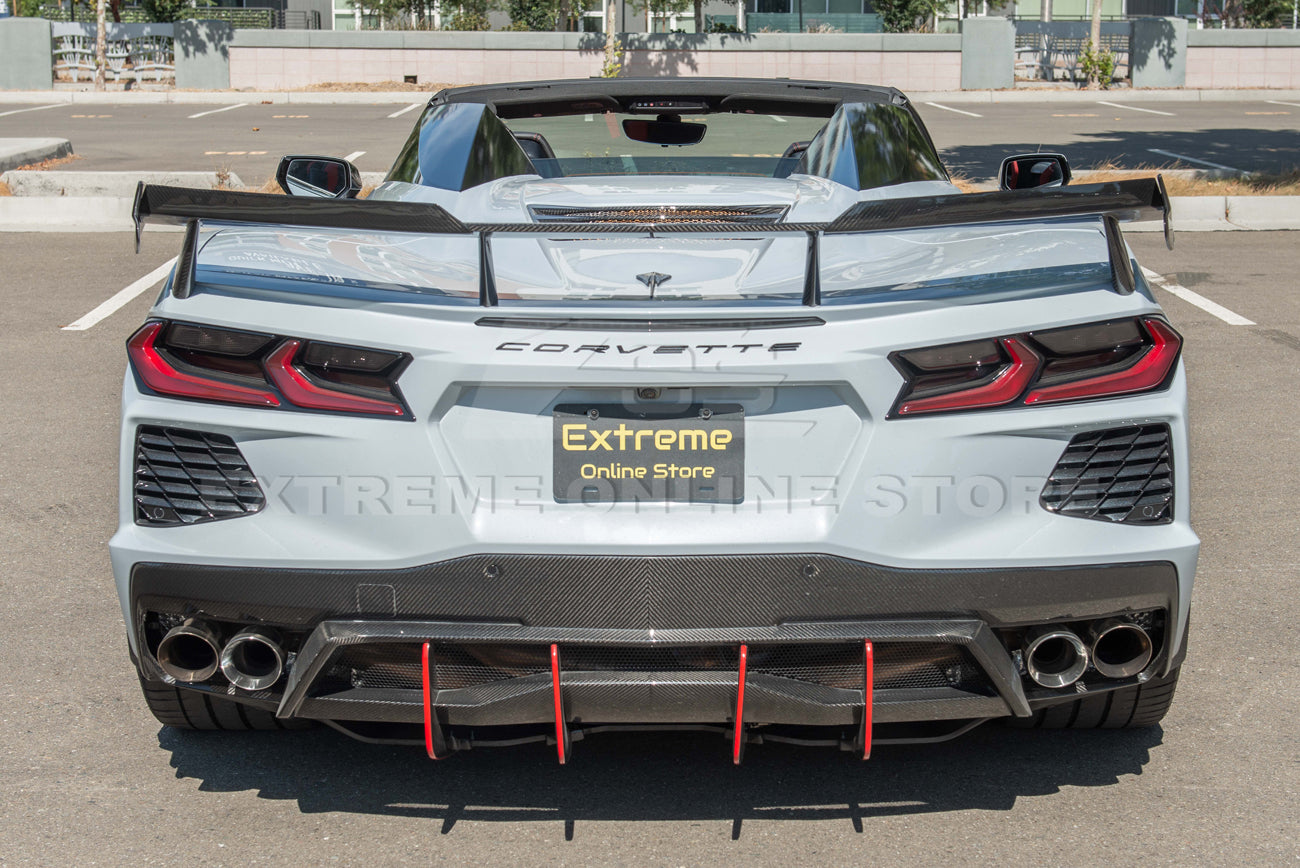 Corvette C8 Z51 Rear High Wing Add-On Wickers Extension