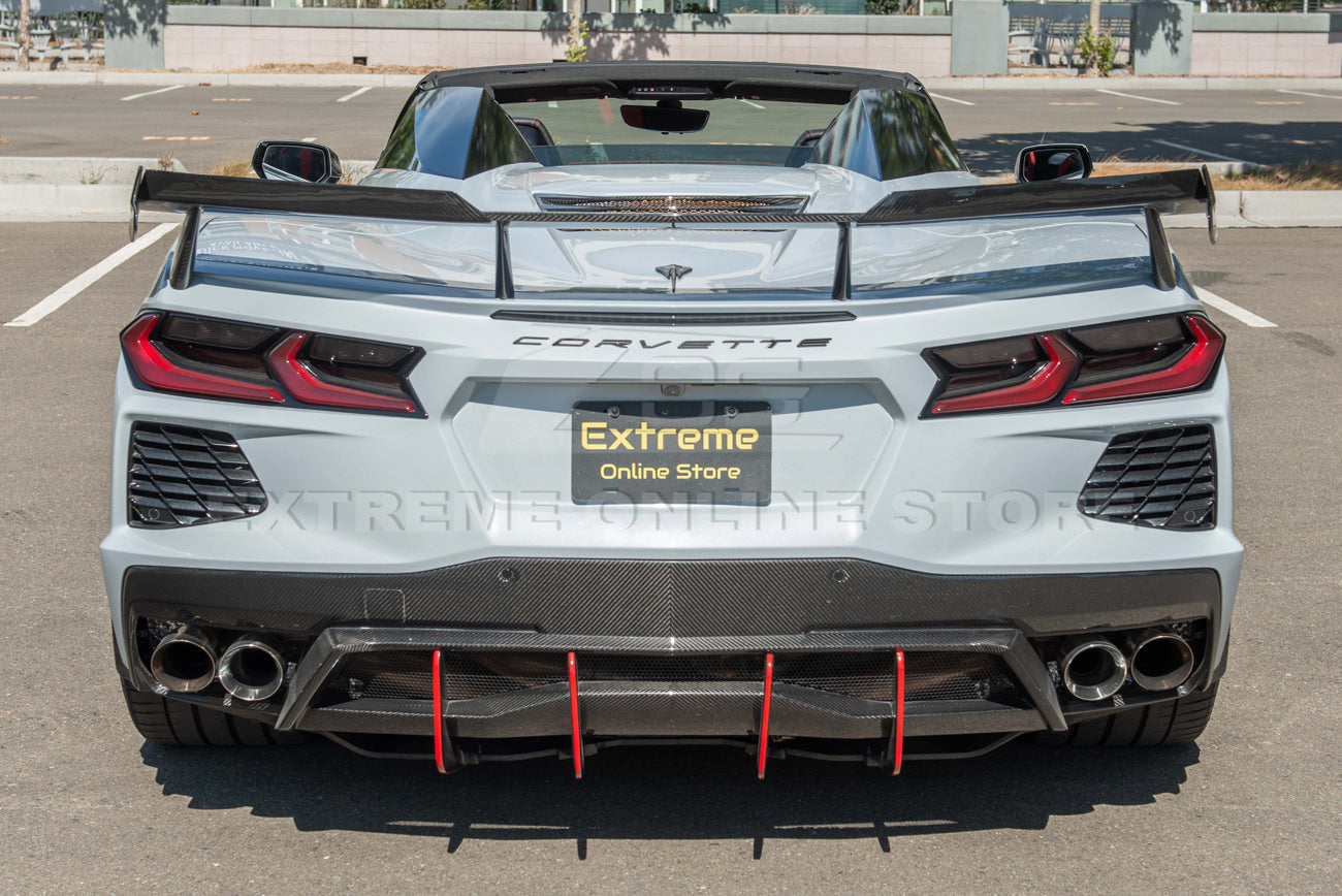 Corvette C8 Z51 Rear High Wing Add-On Wickers Extension