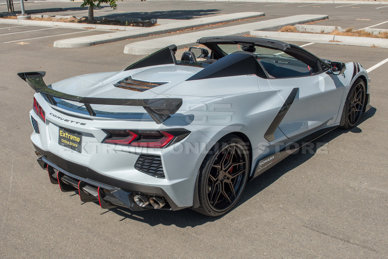 Corvette C8 Z51 Rear High Wing Add-On Wickers Extension