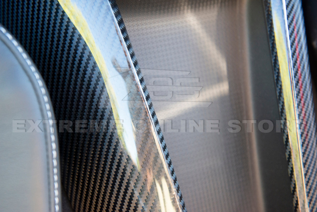 Chevrolet Corvette C8 Carbon Fiber Waterfall Console Cover