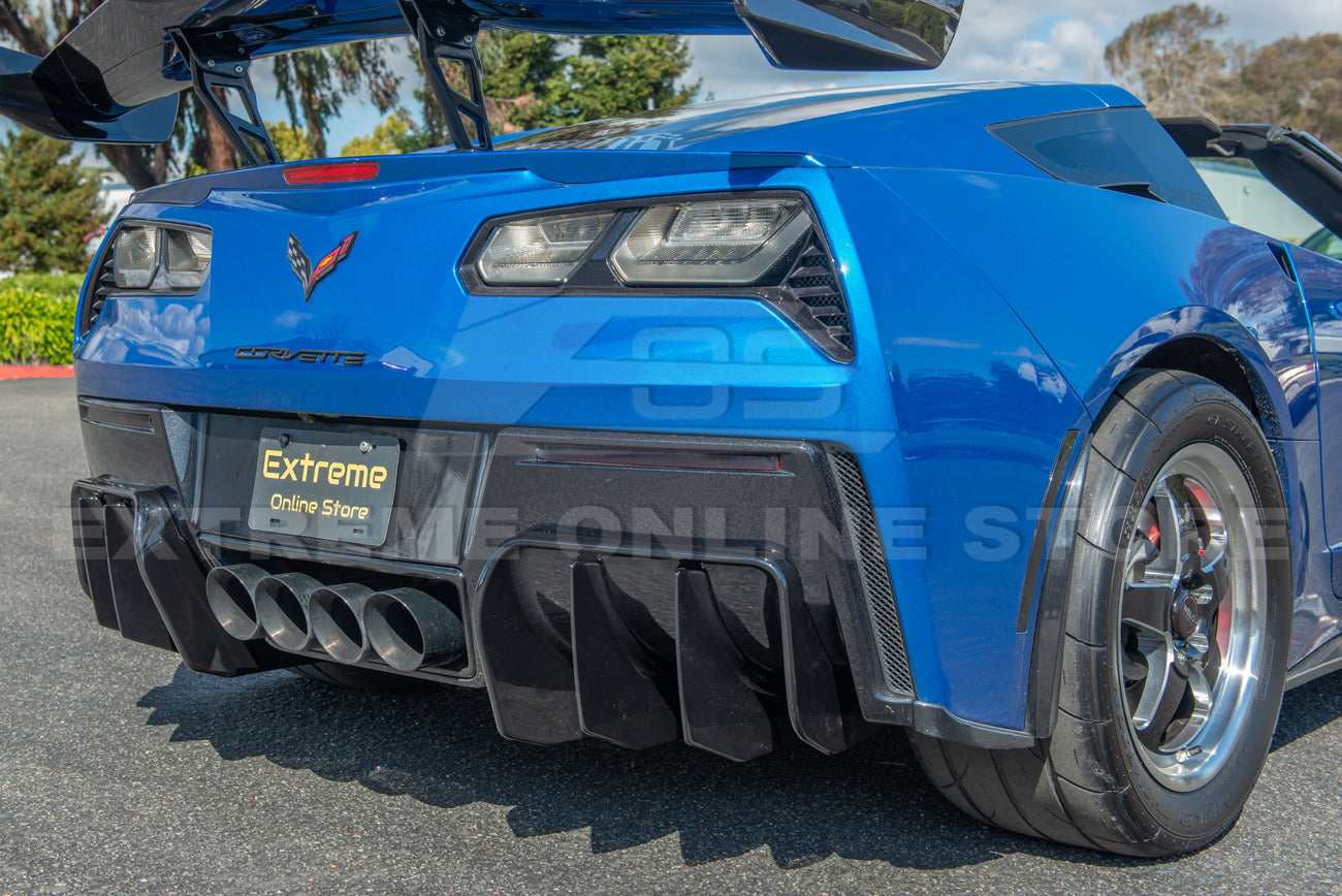 Chevrolet Corvette C7 Add On Rear Bumper Diffuser