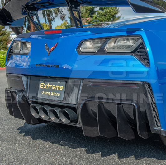 Chevrolet Corvette C7 Add On Rear Bumper Diffuser