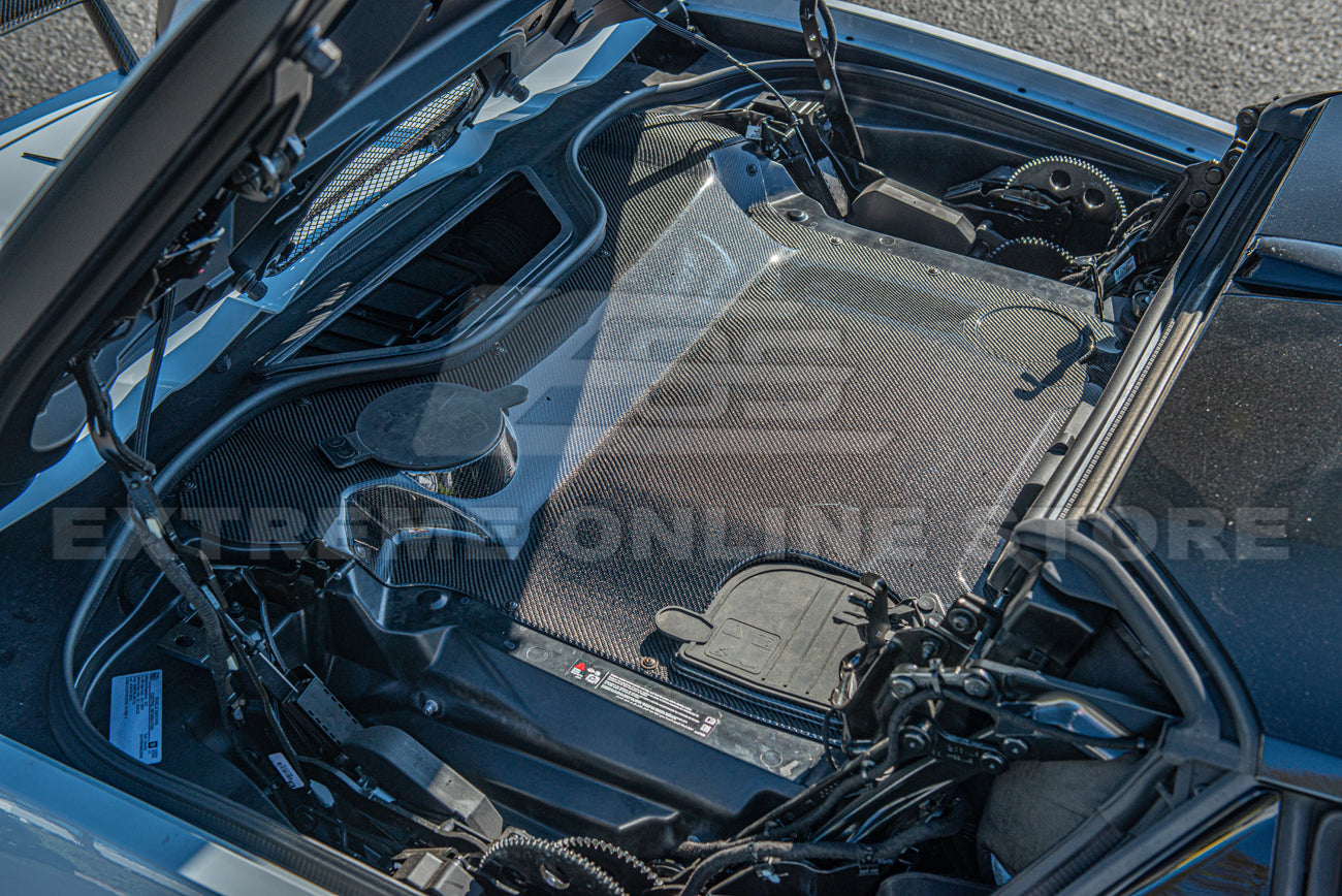 Corvette C8 HTC Carbon Fiber Engine Bay Panel Cover