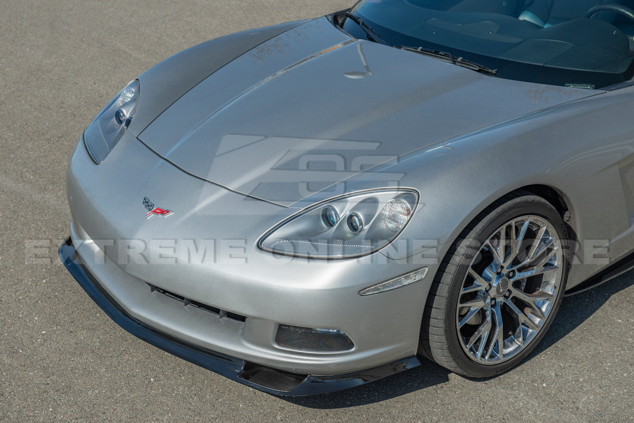 Corvette C6 Base | ZR1 Conversion Front Splitter Lip & Side Skirts Rocker Panels