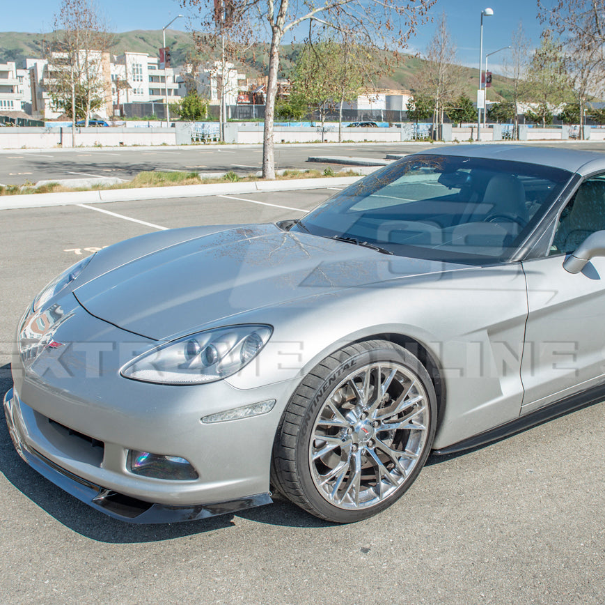 Corvette C6 Base | ZR1 Conversion Front Splitter Lip & Side Skirts Rocker Panels