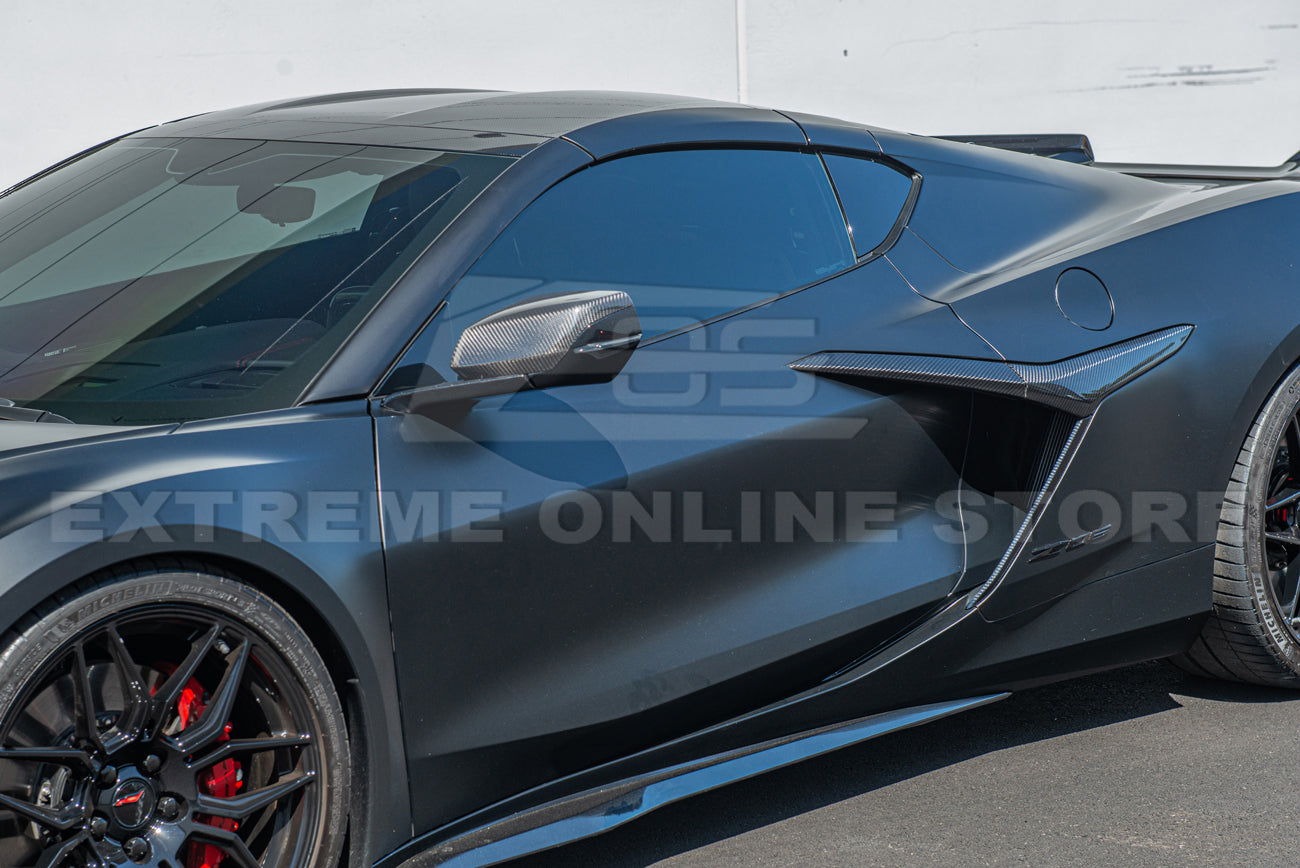 Corvette C8 Z06 Carbon Fiber Side Fender Vent Door Garnish