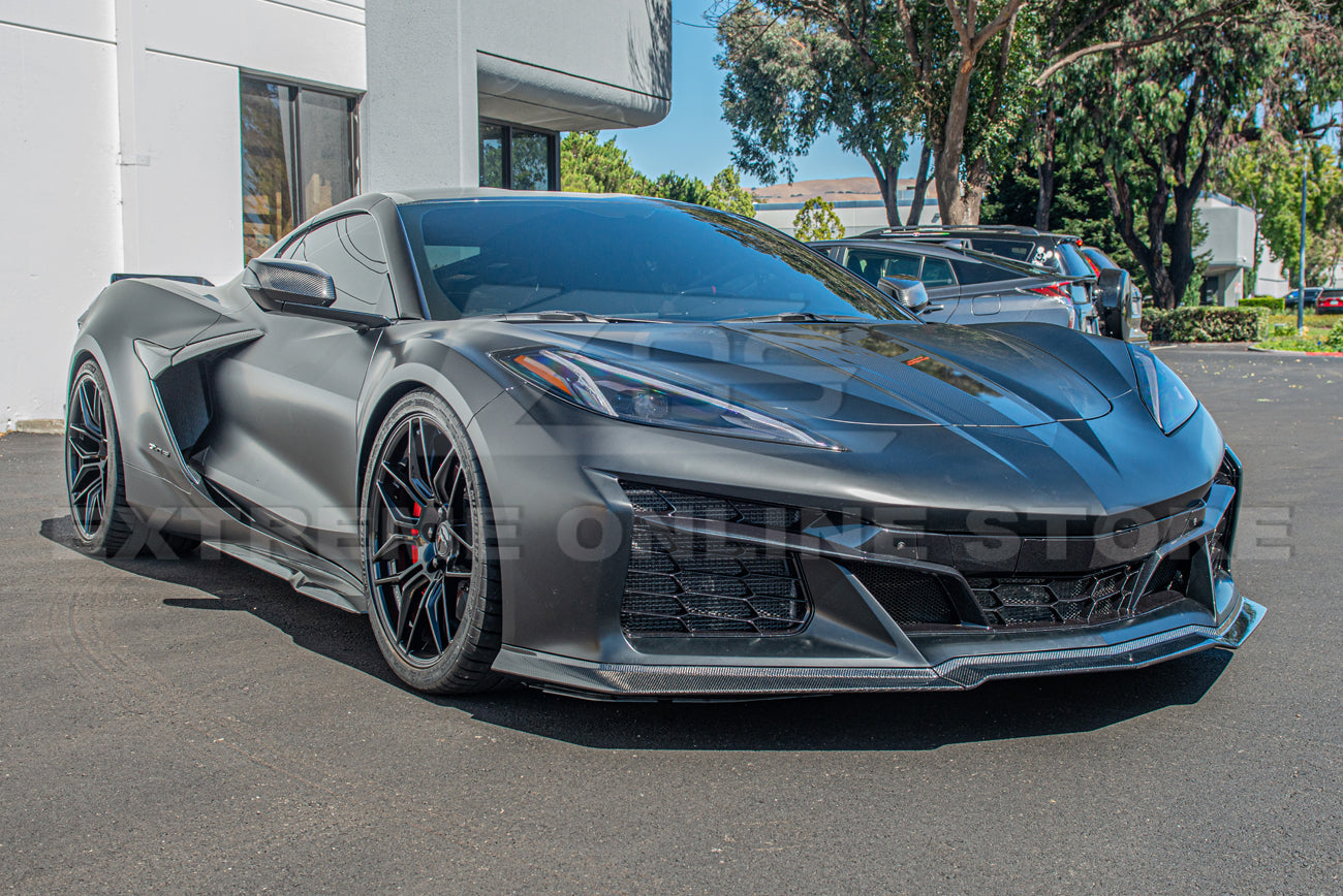 Corvette C8 Z06 Carbon Fiber 3 Pieces Front Lip Splitter