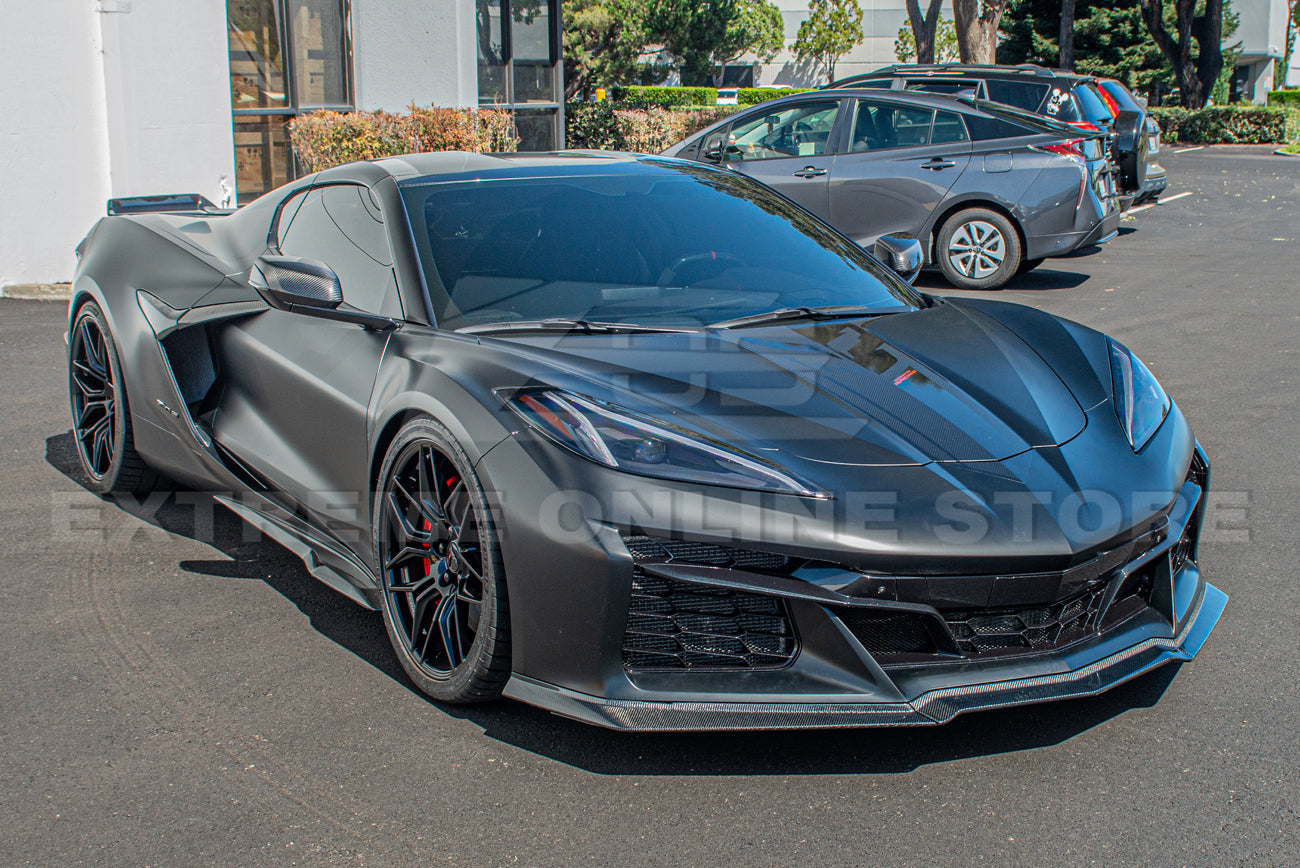 Corvette C8 Z06 Carbon Fiber 3 Pieces Front Lip Splitter