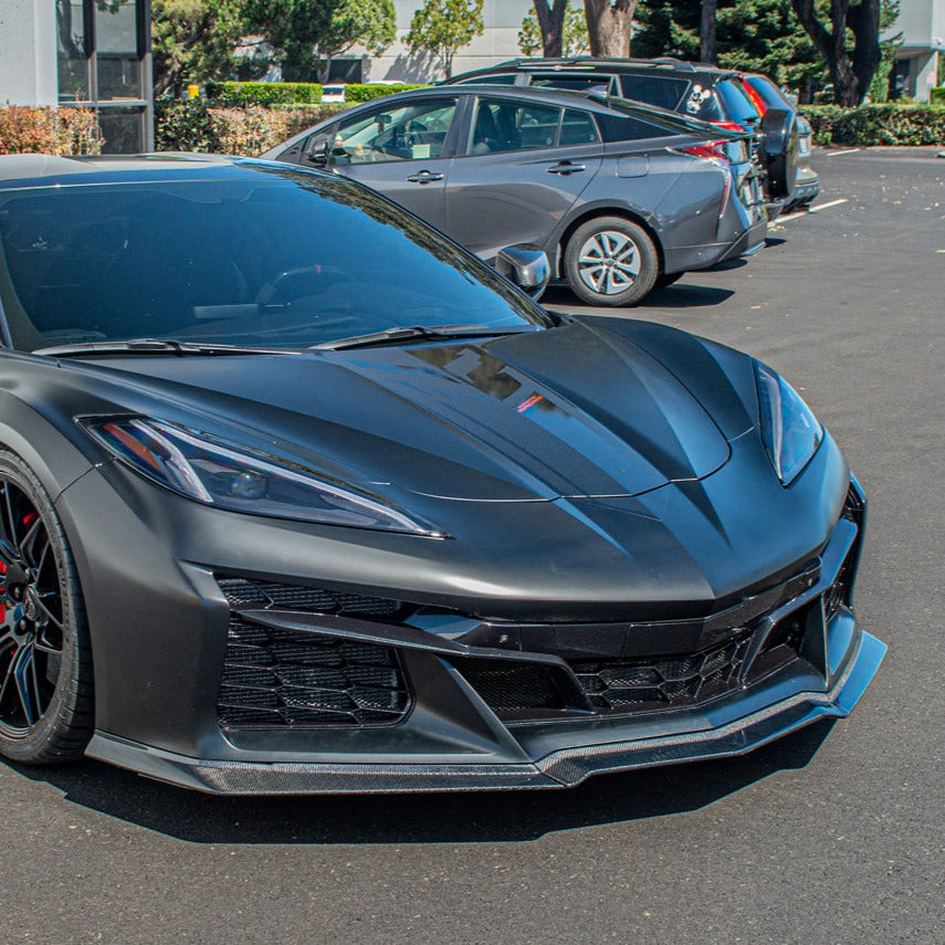 Corvette C8 Z06 Carbon Fiber 3 Pieces Front Lip Splitter