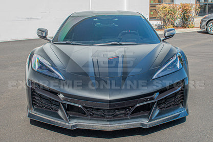 Corvette C8 Z06 Carbon Fiber 3 Pieces Front Lip Splitter