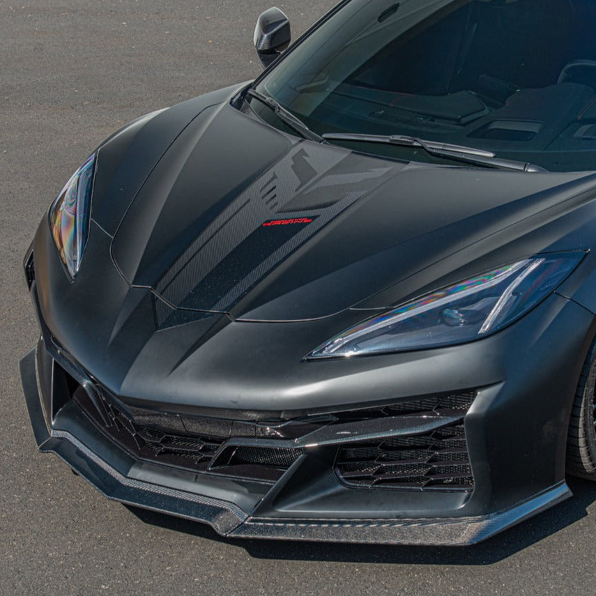 Corvette C8 Z06 Carbon Fiber 3 Pieces Front Lip Splitter