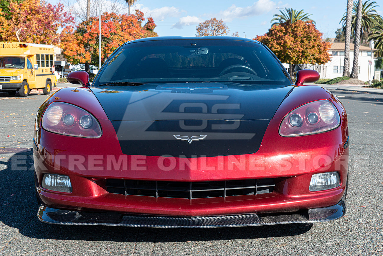 Corvette C6 Base Model Extended Front Splitter Lip & Side Skirts Rocker Panels