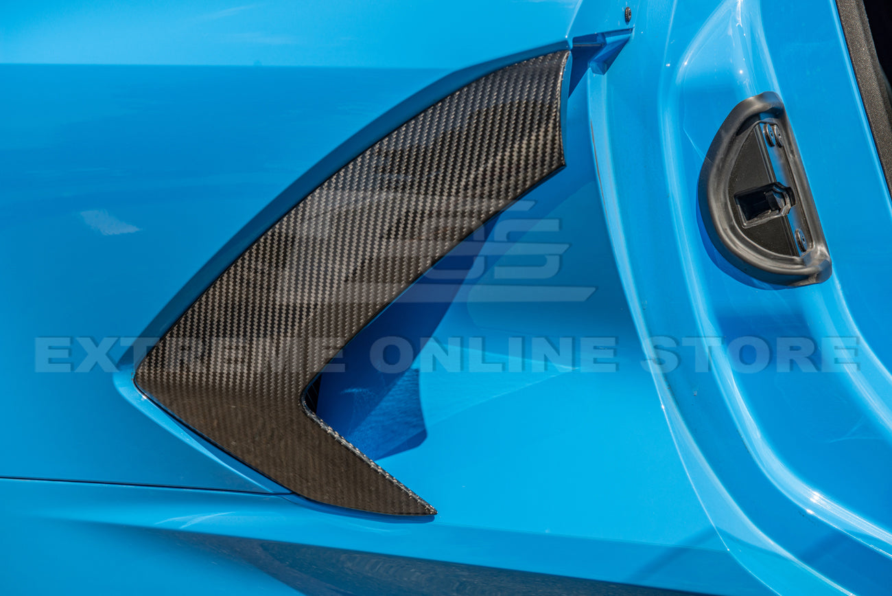 Chevrolet Corvette C8 Carbon Fiber Side Fender Vent Door Garnish