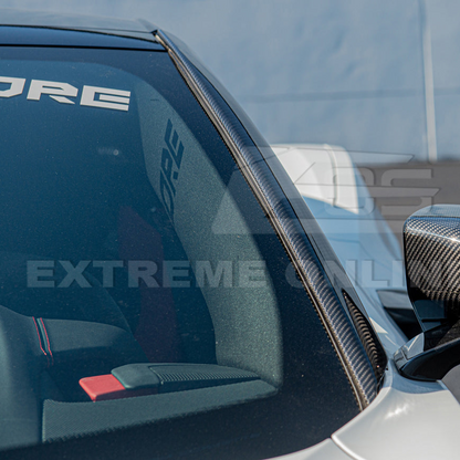 Chevrolet Corvette C8 Carbon Fiber Side Window A-Pillar Vent Cover Trim