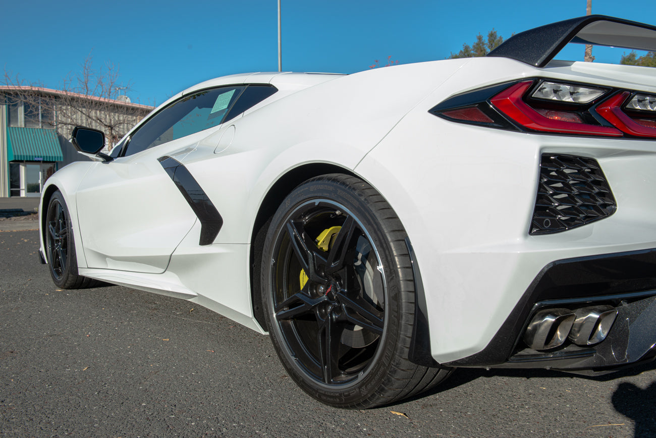 Chevrolet Corvette C8 XL Extended Rear Splash Guard Mud Flaps