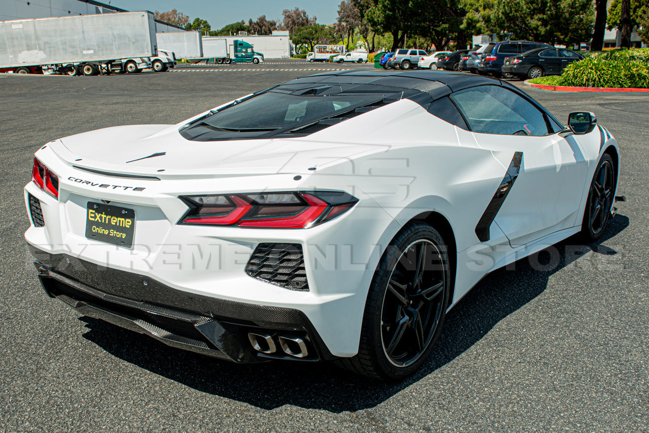 Chevrolet Corvette C8 Carbon Fiber Rear Grill Trim Cover