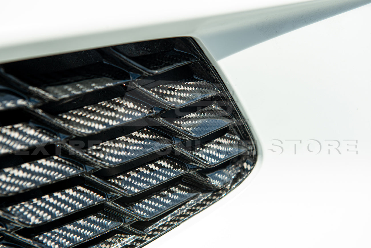 Chevrolet Corvette C8 Carbon Fiber Rear Grill Trim Cover