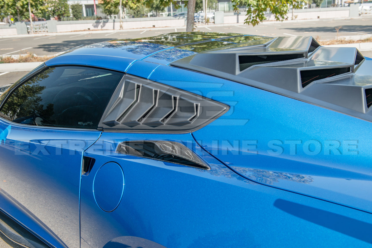 Corvette C7  Track Package Side Quarter Window Louver